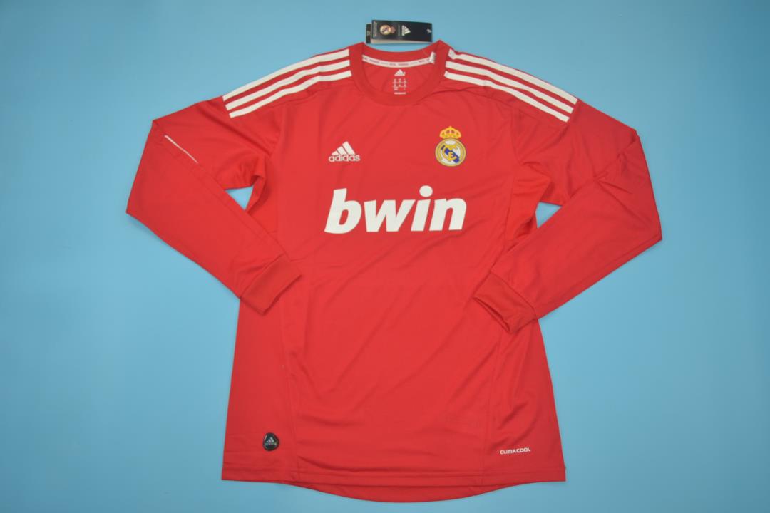 AAA Quality Real Madrid 11/12 Away Red Long Jersey